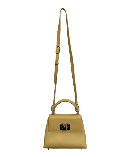FURLA（フルラ）FURLA (フルラ) 2wayハンドバッグ イエローの古着・服飾アイテム