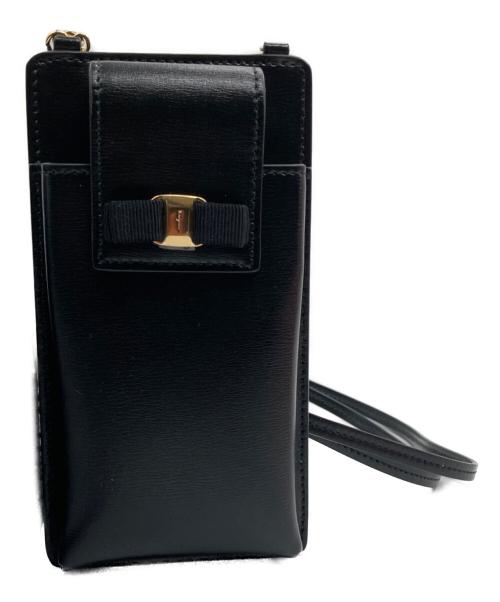 Salvatore Ferragamo（サルヴァトーレ フェラガモ）Salvatore Ferragamo (サルヴァトーレ フェラガモ) スマートフォンケース ブラックの古着・服飾アイテム