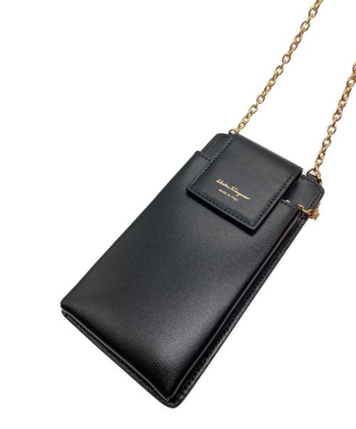 Salvatore Ferragamo（サルヴァトーレ フェラガモ）Salvatore Ferragamo (サルヴァトーレ フェラガモ) スマートフォンケース ブラックの古着・服飾アイテム
