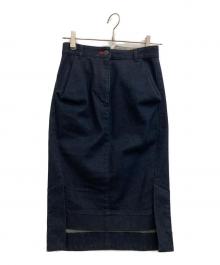 Vivienne Westwood RED LABEL（ヴィヴィアンウエストウッドレッドレーベル）の古着「オーブ刺繍デニムスカート」｜インディゴ