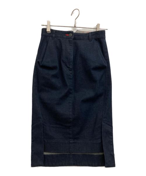Vivienne Westwood RED LABEL（ヴィヴィアンウエストウッドレッドレーベル）Vivienne Westwood RED LABEL (ヴィヴィアンウエストウッドレッドレーベル) オーブ刺繍デニムスカート インディゴ サイズ:1の古着・服飾アイテム