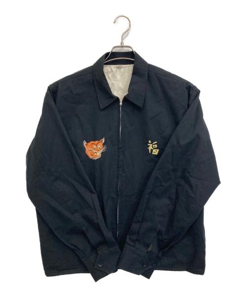 NO BRAND（ノーブランド）NO BRAND (ノーブランド) ベトナムジャケット ブラック サイズ:Ｌの古着・服飾アイテム