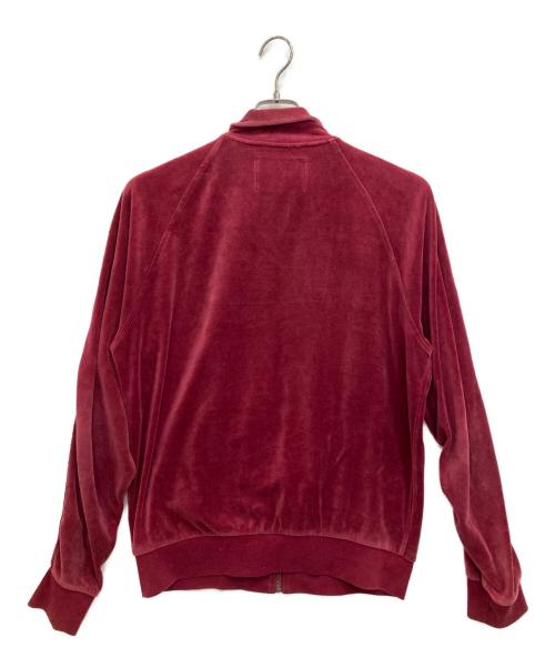 DIESEL（ディーゼル）DIESEL (ディーゼル) ベロアトラックジャケット レッド サイズ:Ｌの古着・服飾アイテム