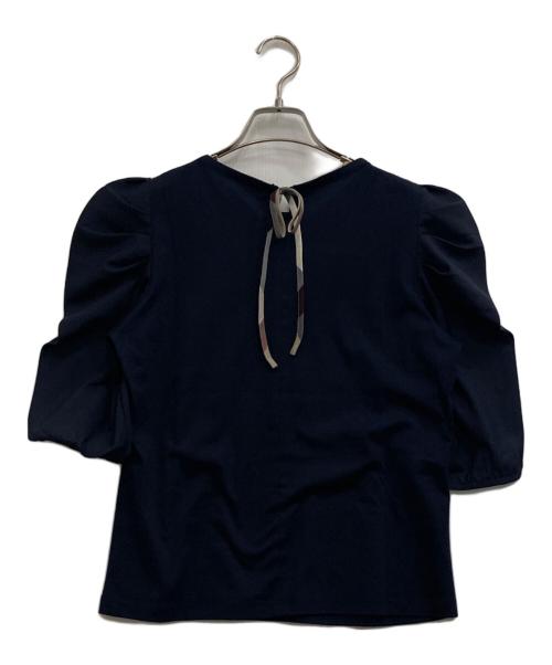 BLUE LABEL CRESTBRIDGE（ブルーレーベルクレストブリッジ）BLUE LABEL CRESTBRIDGE (ブルーレーベルクレストブリッジ) スリーブコンシャスカットソー ネイビー サイズ:38の古着・服飾アイテム
