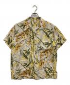 Sun Surfサンサーフ）の古着「笹虎柄アロハシャツ」｜イエロー