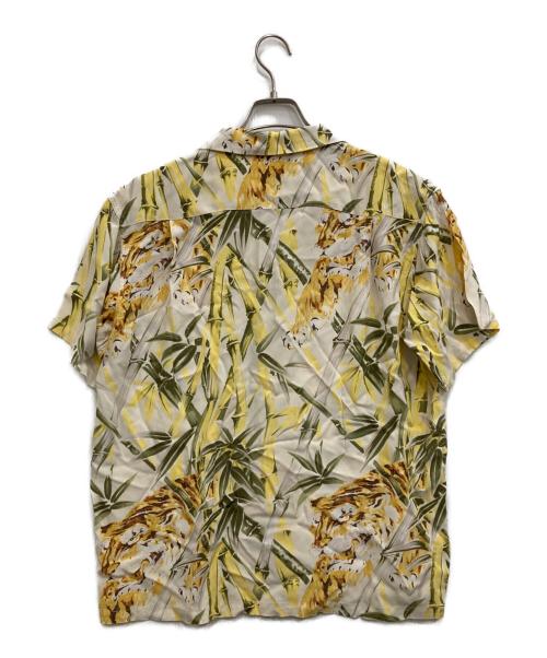 Sun Surf（サンサーフ）Sun Surf (サンサーフ) 笹虎柄アロハシャツ イエロー サイズ:Mの古着・服飾アイテム