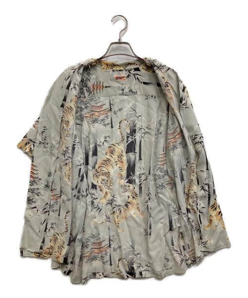 Sun Surf（サンサーフ）Sun Surf (サンサーフ) TIGER&BAMBOOアロハシャツ グレー サイズ:Mの古着・服飾アイテム