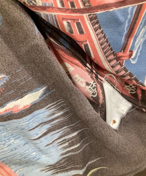 Sun Surf（サンサーフ）Sun Surf (サンサーフ) 渡月橋アロハシャツ ブラウン サイズ:Sの古着・服飾アイテム
