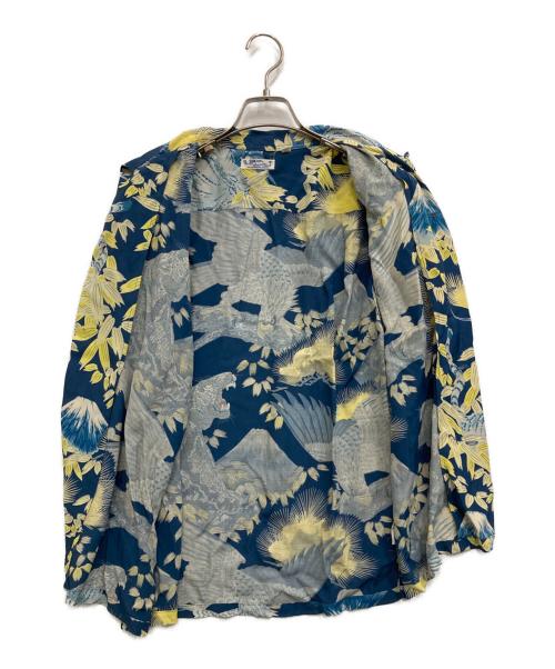 Sun Surf（サンサーフ）Sun Surf (サンサーフ) 和柄アロハシャツ ブルー サイズ:Mの古着・服飾アイテム