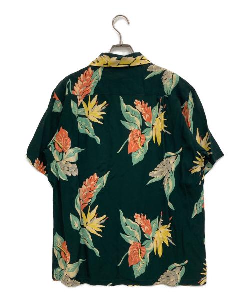 Sun Surf（サンサーフ）Sun Surf (サンサーフ) ハイビスカスアロハシャツ グリーン サイズ:Mの古着・服飾アイテム