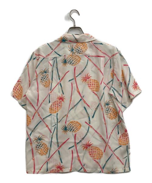 Sun Surf（サンサーフ）Sun Surf (サンサーフ) PINEAPPLE & CANEアロハシャツ ホワイト サイズ:Mの古着・服飾アイテム