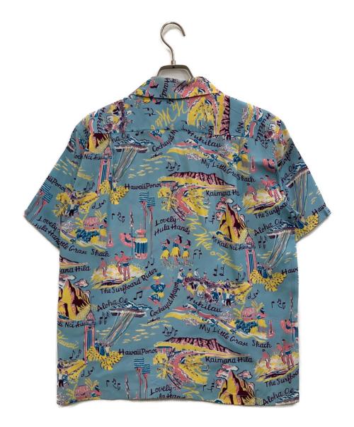 Sun Surf（サンサーフ）Sun Surf (サンサーフ) THE SONG OF HAWAIIアロハシャツ スカイブルー サイズ:Sの古着・服飾アイテム