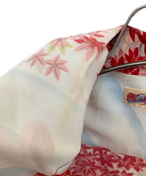 Sun Surf（サンサーフ）Sun Surf (サンサーフ) MAPLE UNDER CARPSアロハシャツ ホワイト×レッド サイズ:Ｓの古着・服飾アイテム