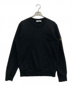 STONE ISLANDストーンアイランド）の古着「ロゴパッチクルーネックスウェット」｜ブラック