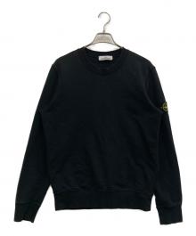 STONE ISLAND（ストーンアイランド）の古着「ロゴパッチクルーネックスウェット」｜ブラック