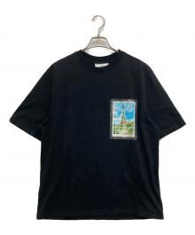 ami（アミ）の古着「エッフェル塔プリントTシャツ」｜ブラック