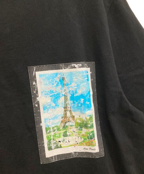 ami（アミ）ami (アミ) エッフェル塔プリントTシャツ ブラック サイズ:Sの古着・服飾アイテム