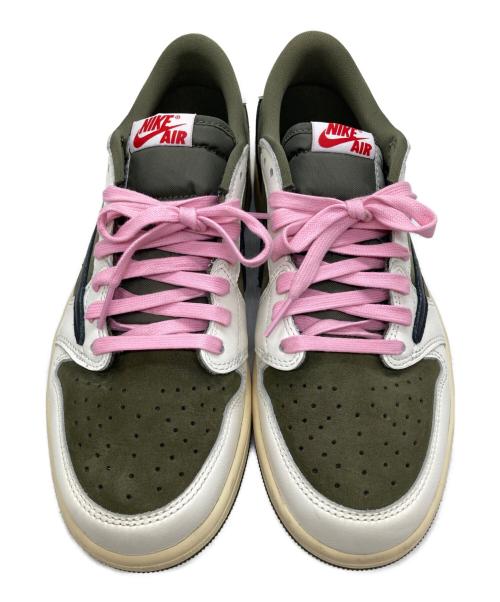 NIKE（ナイキ）NIKE (ナイキ) Travis Scott (トラヴィススコット) ローカットスニーカー オリーブ サイズ:27の古着・服飾アイテム