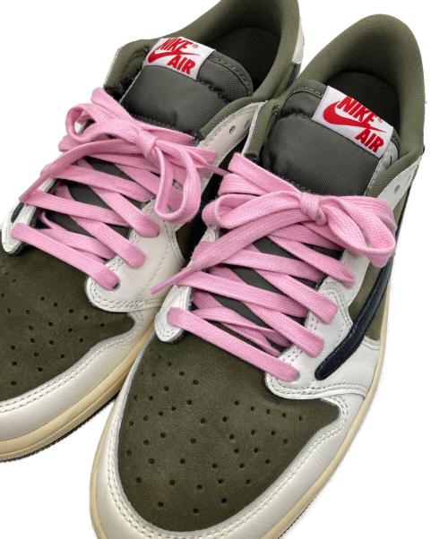 NIKE（ナイキ）NIKE (ナイキ) Travis Scott (トラヴィススコット) ローカットスニーカー オリーブ サイズ:27の古着・服飾アイテム