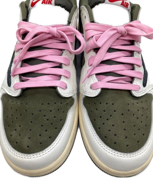 NIKE（ナイキ）NIKE (ナイキ) Travis Scott (トラヴィススコット) ローカットスニーカー オリーブ サイズ:27の古着・服飾アイテム