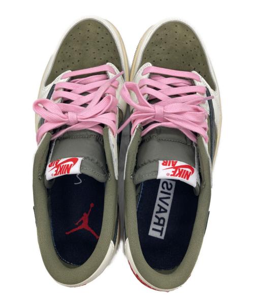 NIKE（ナイキ）NIKE (ナイキ) Travis Scott (トラヴィススコット) ローカットスニーカー オリーブ サイズ:27の古着・服飾アイテム