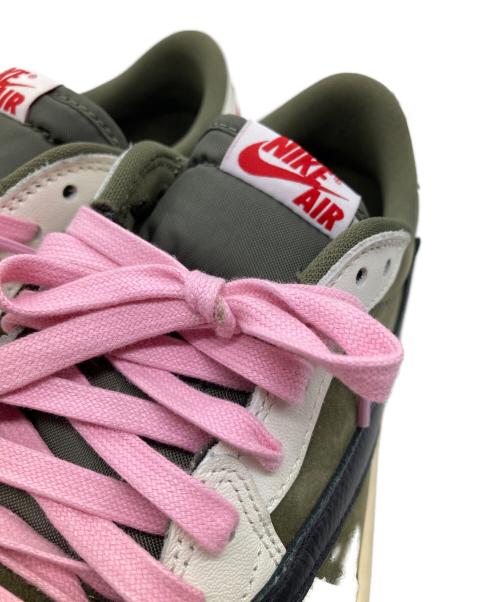NIKE（ナイキ）NIKE (ナイキ) Travis Scott (トラヴィススコット) ローカットスニーカー オリーブ サイズ:27の古着・服飾アイテム