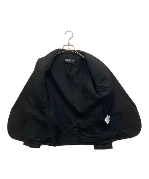 BALMAIN（バルマン）BALMAIN (バルマン) エンブレムテーラードジャケット ブラウン サイズ:36の古着・服飾アイテム