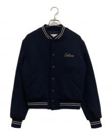CELINE（セリーヌ）の古着「エンブロイダリーテディブルゾン」｜ネイビー