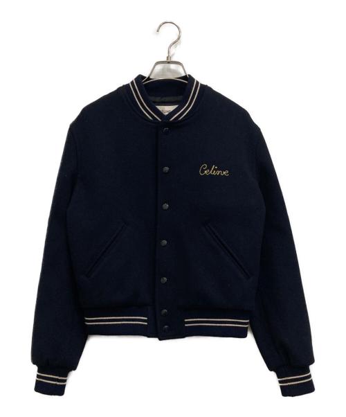 CELINE（セリーヌ）CELINE (セリーヌ) エンブロイダリーテディブルゾン ネイビー サイズ:36の古着・服飾アイテム