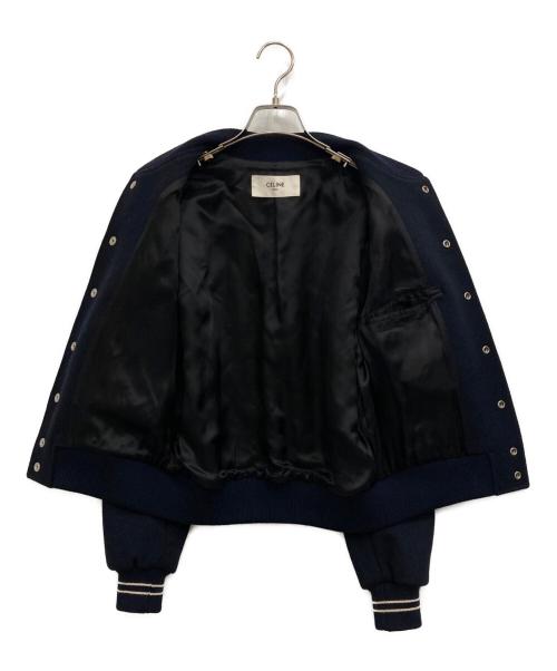 CELINE（セリーヌ）CELINE (セリーヌ) エンブロイダリーテディブルゾン ネイビー サイズ:36の古着・服飾アイテム