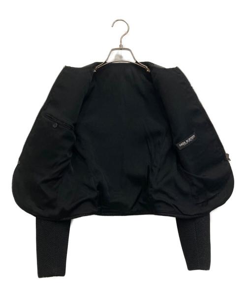 NEIL BARRETT（ニールバレット）NEIL BARRETT (ニールバレット) レザー切替メッシュジャケット ブラック サイズ:38の古着・服飾アイテム