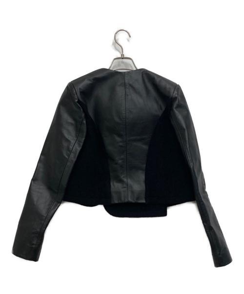 NEIL BARRETT（ニールバレット）NEIL BARRETT (ニールバレット) レザー切替ジャケット ブラック サイズ:38の古着・服飾アイテム
