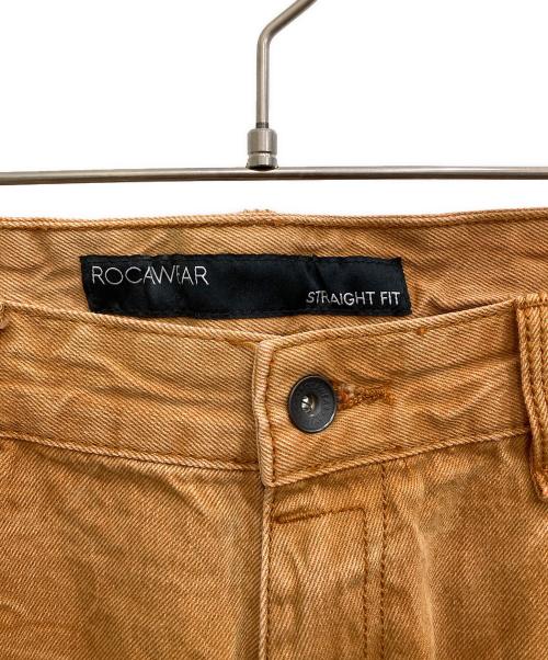 ROCA WEAR（ロカウェア）ROCA WEAR (ロカウェア) ストレートデニムパンツ ブラウン サイズ:96cm(W38)の古着・服飾アイテム