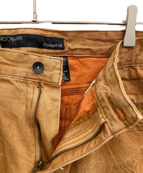 ROCA WEAR（ロカウェア）ROCA WEAR (ロカウェア) ストレートデニムパンツ ブラウン サイズ:96cm(W38)の古着・服飾アイテム