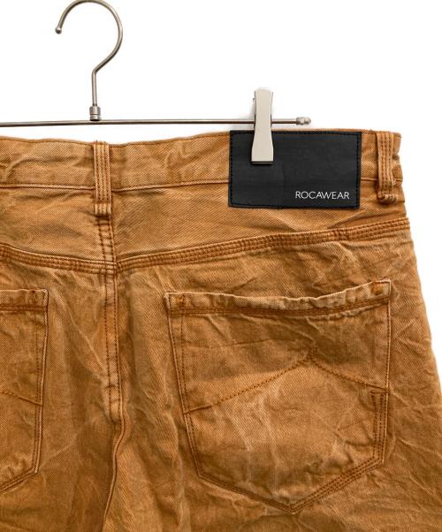 ROCA WEAR（ロカウェア）ROCA WEAR (ロカウェア) ストレートデニムパンツ ブラウン サイズ:96cm(W38)の古着・服飾アイテム