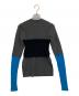 OMMO (オーエムエムオー) BUSTIER LAYERED BLOCKING KNIT グレー サイズ:FREE：10000円