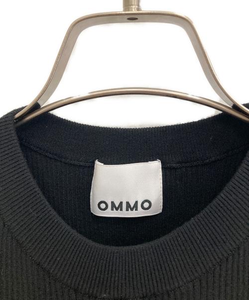 OMMO（オーエムエムオー）OMMO (オーエムエムオー) BUSTIER LAYERED BLOCKING KNIT ブラック サイズ:FREEの古着・服飾アイテム