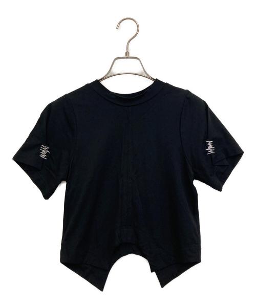OMMO（オーエムエムオー）OMMO (オーエムエムオー) TUCK SLEEVE SHORT T ブラック サイズ:FREEの古着・服飾アイテム