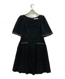 HER LIP TO（ハーリップトゥ）の古着「canal tweed mini dress」｜ブラック