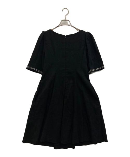 HER LIP TO（ハーリップトゥ）Her lip to (ハーリップトゥ) canal tweed mini dress ブラック サイズ:M 未使用品の古着・服飾アイテム