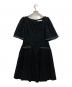 Her lip to（ハーリップトゥ）の古着「canal tweed mini dress」｜ブラック
