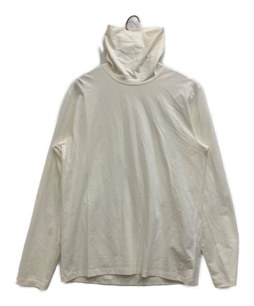 JIL SANDER+（ジルサンダープラス）JIL SANDER+ (ジルサンダープラス) タートルネックＴシャツ ホワイト サイズ:Ｌの古着・服飾アイテム