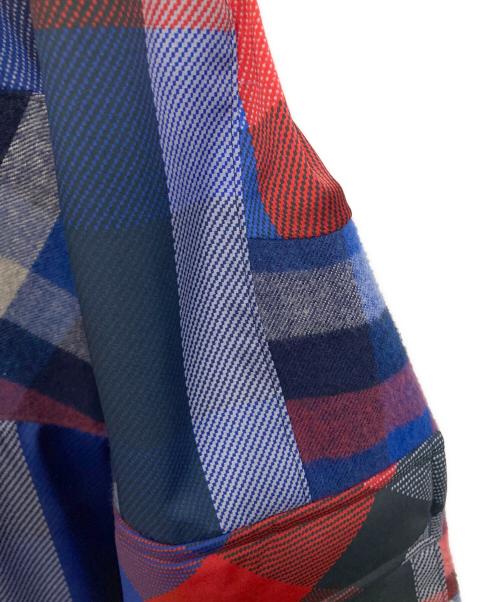 sacai（サカイ）sacai (サカイ) チェック柄スカート レッド×ブルーの古着・服飾アイテム