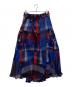 sacai（サカイ）の古着「チェック柄スカート」｜レッド×ブルー