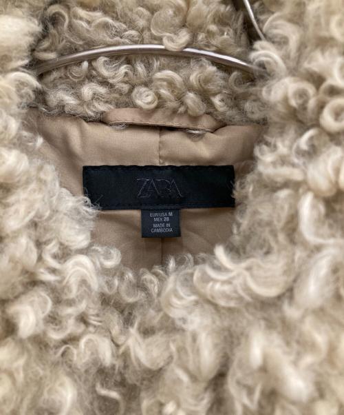 ZARA（ザラ）ZARA (ザラ) ボアジャケット ベージュ サイズ:Mの古着・服飾アイテム