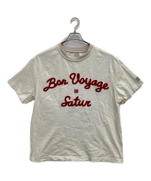 SATURDAY（サタデー）SATURDAY (サタデー) Bon Voyage Tシャツ ホワイト サイズ:Mの古着・服飾アイテム
