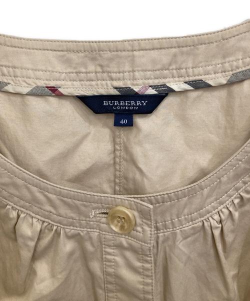 BURBERRY LONDON（バーバリーロンドン）BURBERRY LONDON (バーバリーロンドン) フレンチスリーブワンピース ベージュ サイズ:40の古着・服飾アイテム