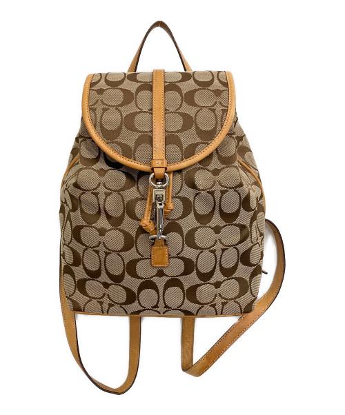COACH（コーチ）COACH (コーチ) リュック ブラウンの古着・服飾アイテム