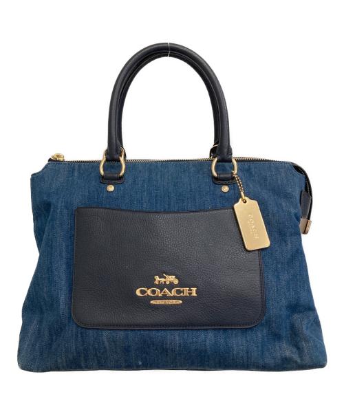 COACH（コーチ）COACH (コーチ) デニムハンドバッグ インディゴの古着・服飾アイテム