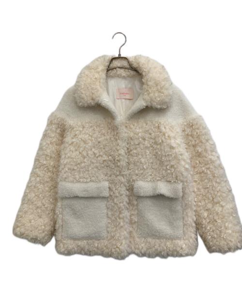 LEMONPLET（レモンプレット）LEMONPLET (レモンプレット) フェイクファージャケット アイボリー サイズ:Mの古着・服飾アイテム